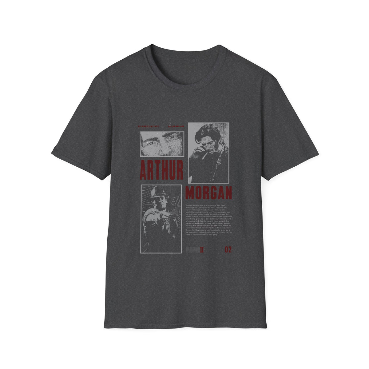 Red Dead Redemption Arthur Morgan Vintage Design Tshirt Cotton  Top