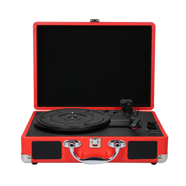 Vintage Portable Phonograph Turntables - Red Available at 2Fast2See.co