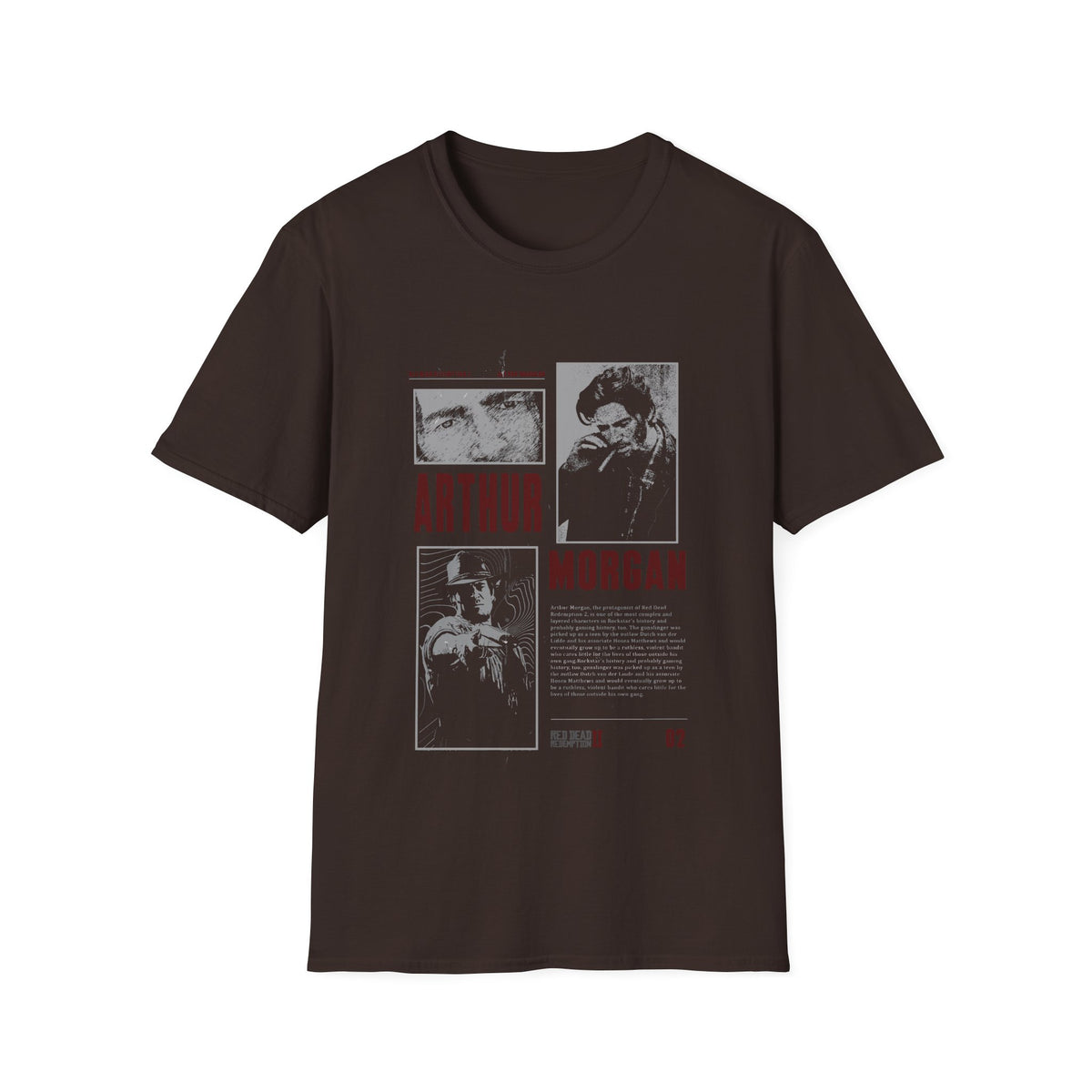 Red Dead Redemption Arthur Morgan Vintage Design Tshirt Cotton  Top