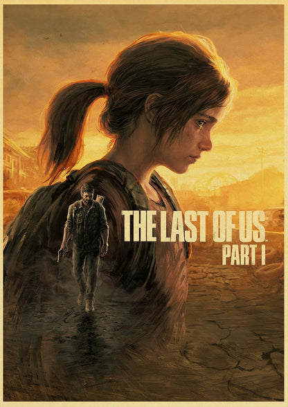 The Last of Us Ellie Part II Retro Poster - L / 20X30cm Available at 2Fast2See.co