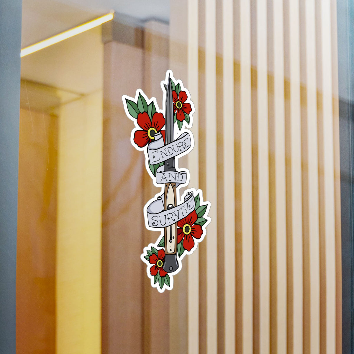 The Last Of Us Ellie's Knife Endure and Survive Sticker
