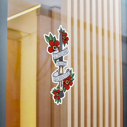 The Last Of Us Ellie's Knife Endure and Survive Sticker