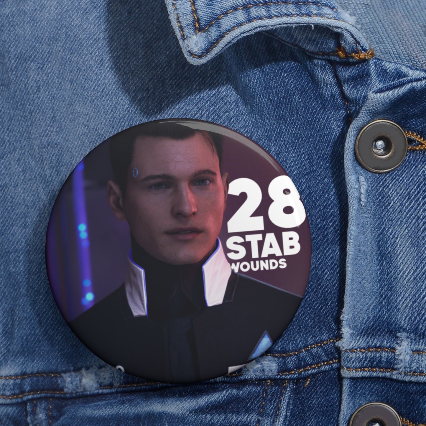 Detroit: Become Human Connor 28 Stab Wounds Inspired Brooch