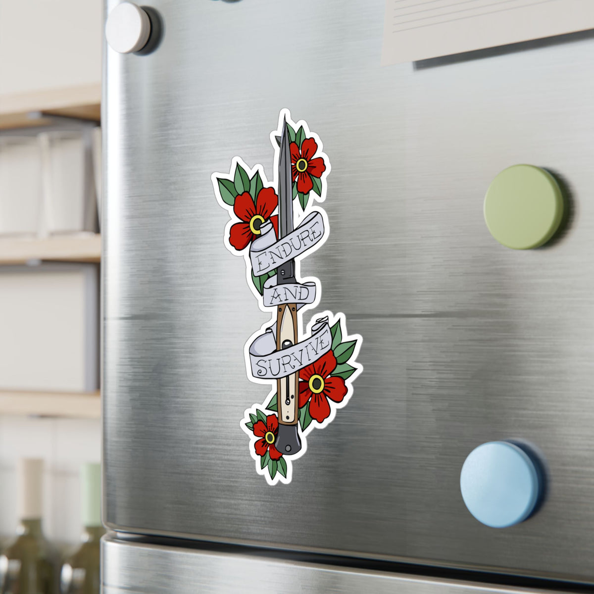 The Last Of Us Ellie's Knife Endure and Survive Sticker