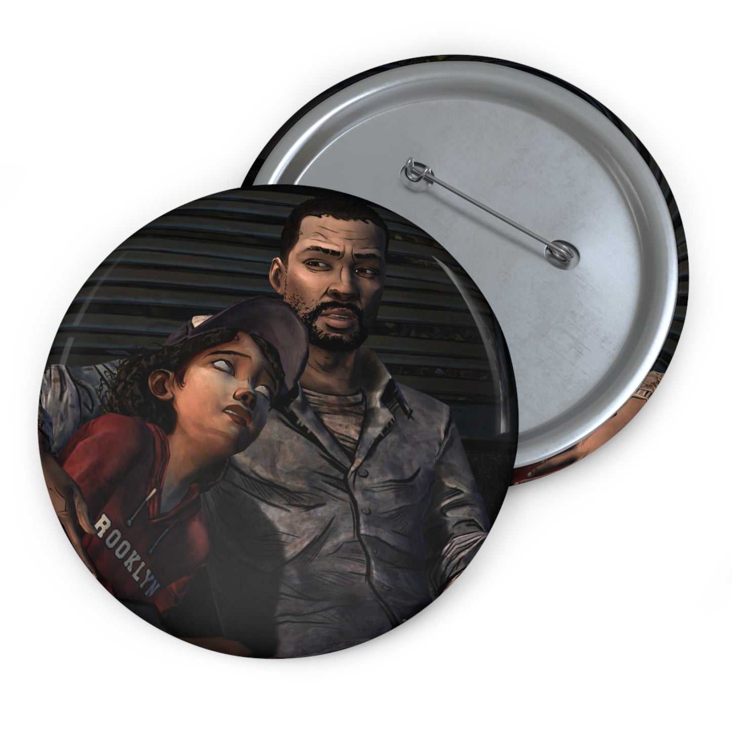 Telltales The Walking Dead Lee & Clementine Handmade Brooch