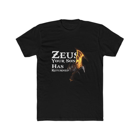 God of War Death Your Son Has Returned Tshirt Unisex Cotton Crew Tee