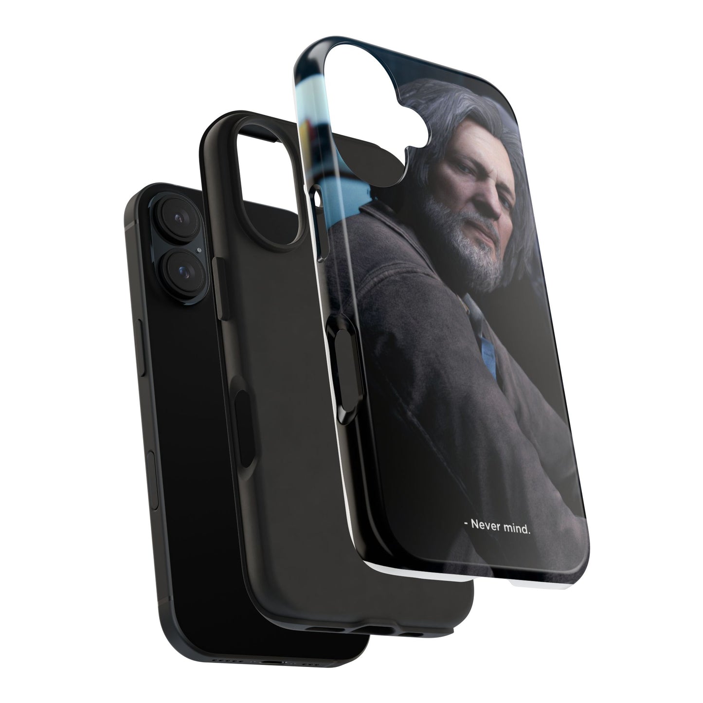 Detroit Become Human Hank Portrait "Never mind" Tough Phone Case