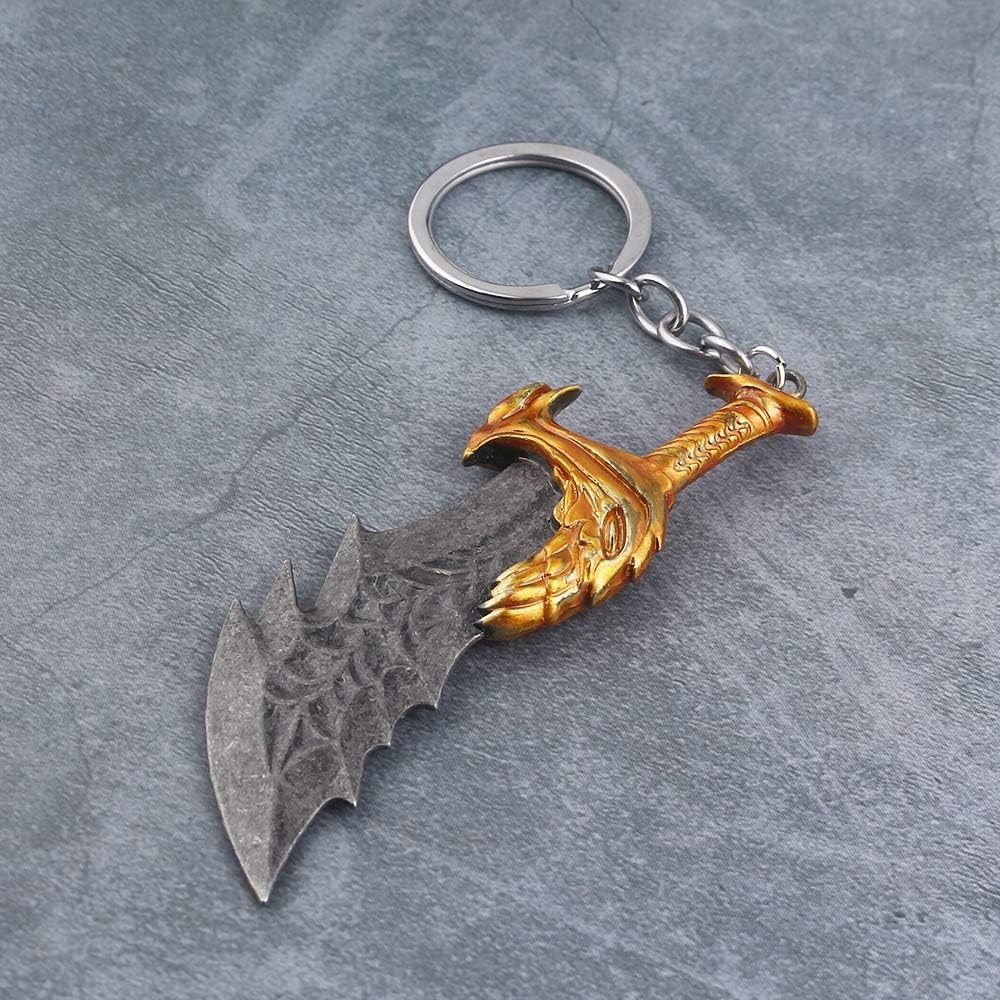 God of War 4 Retro Kratos Blades of Chaos Keychains 3 Designs