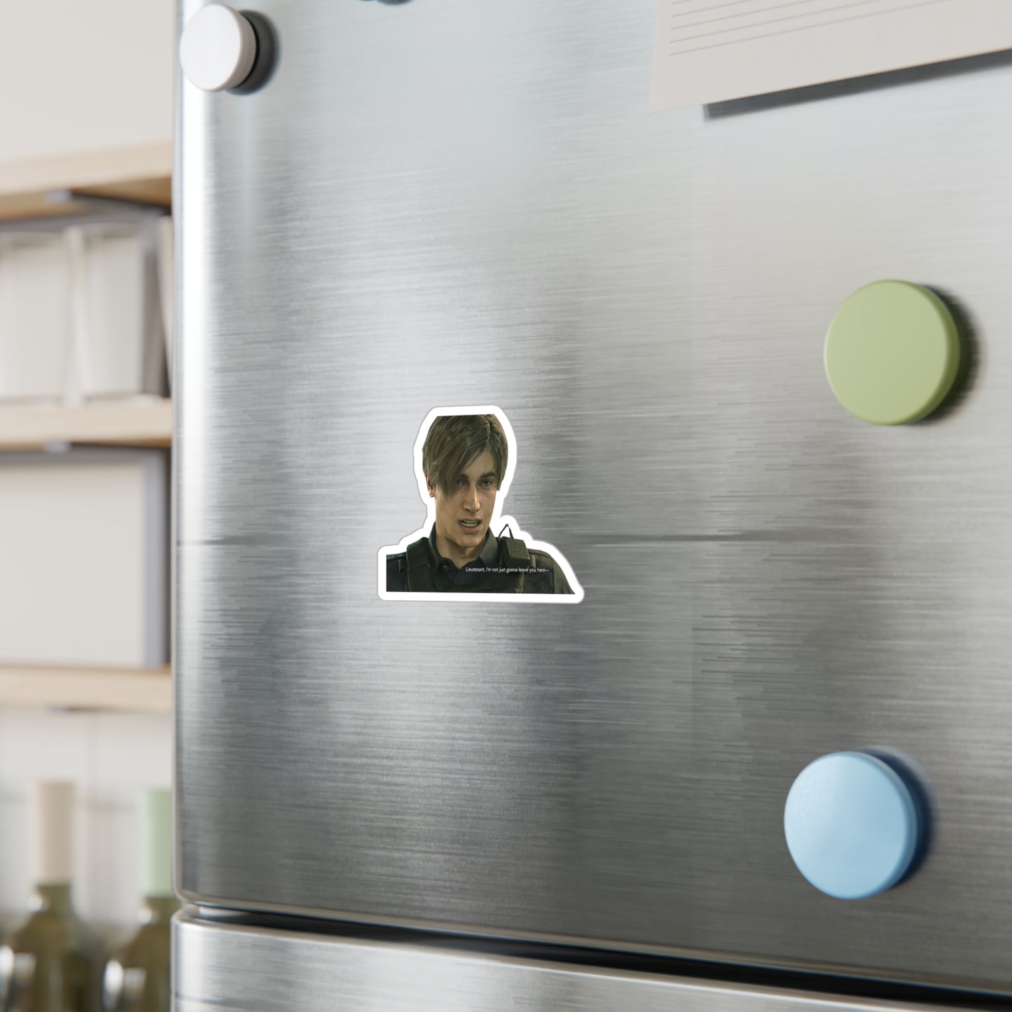Resident Evil 2 Leon I'm Not Just Gonna Leave You Here Sticker