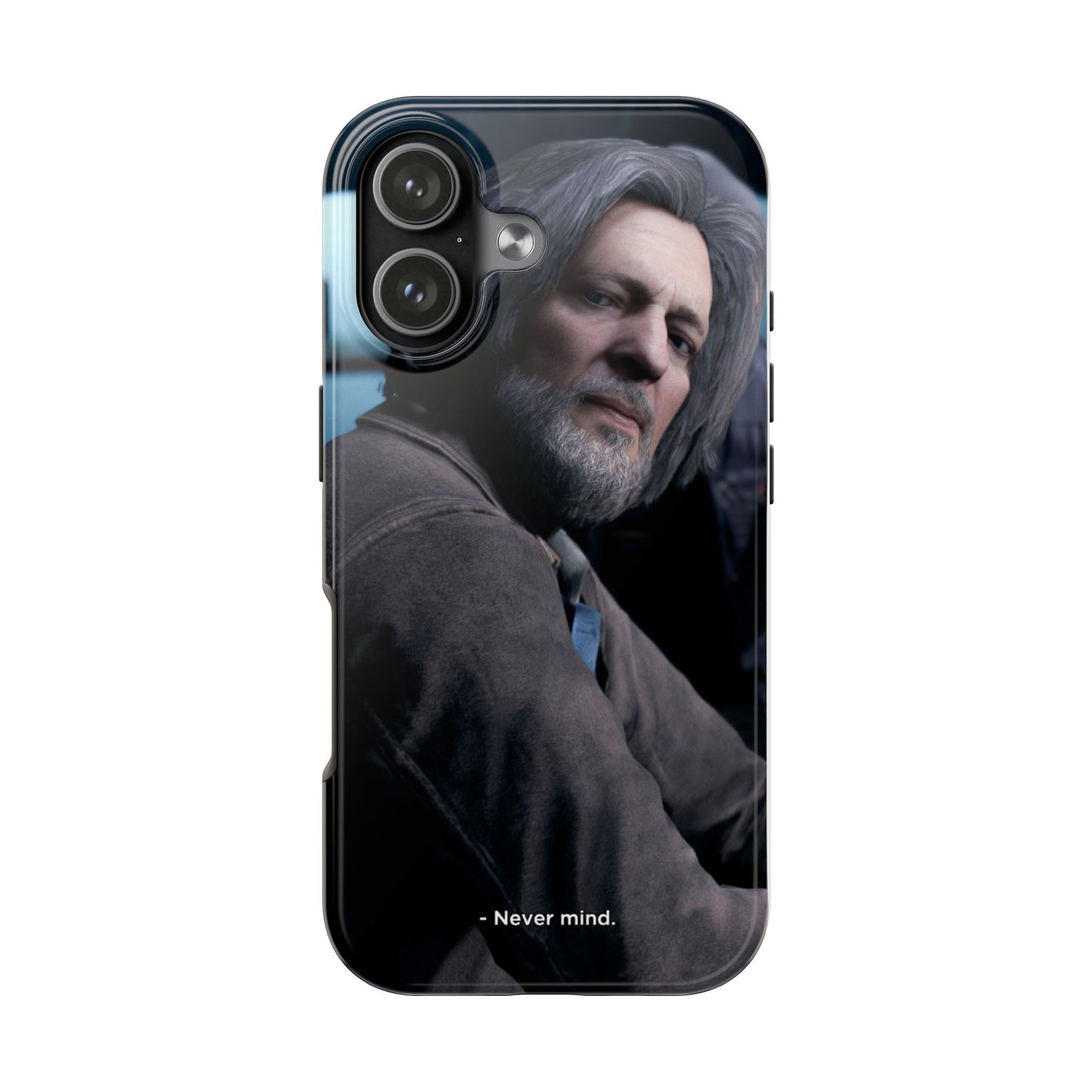 Detroit Become Human Hank Portrait "Never mind" Tough Phone Case