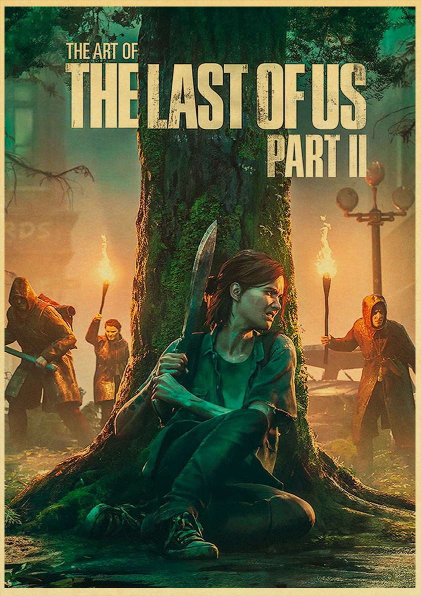 The Last of Us Ellie Part II Retro Poster - S / 20X30cm Available at 2Fast2See.co