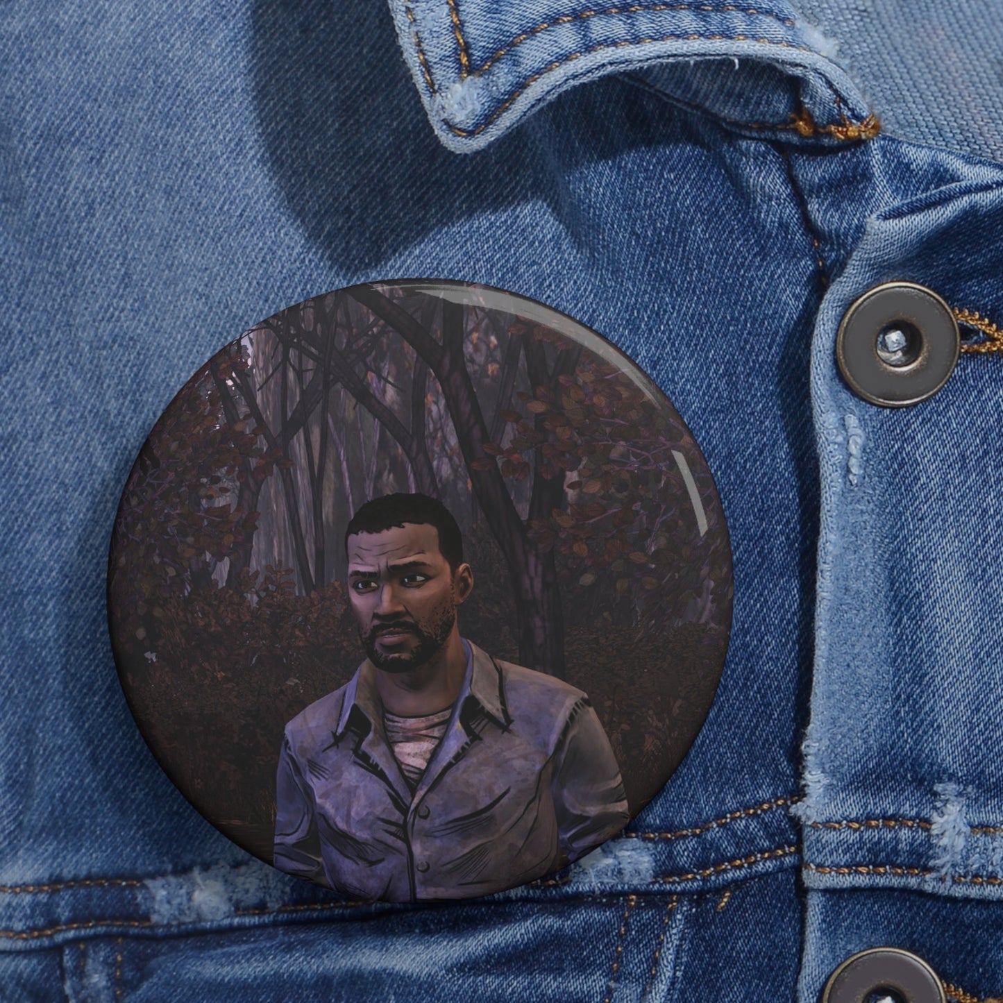 Telltales The Walking Dead Lee Everett Handmade Brooch
