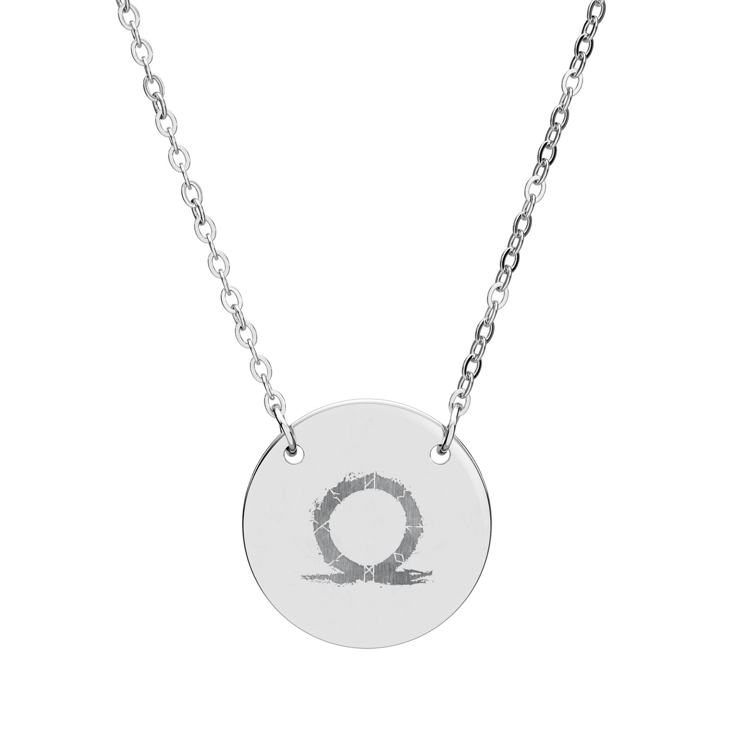 God of War Symbol  Engraving Pendant Necklace
