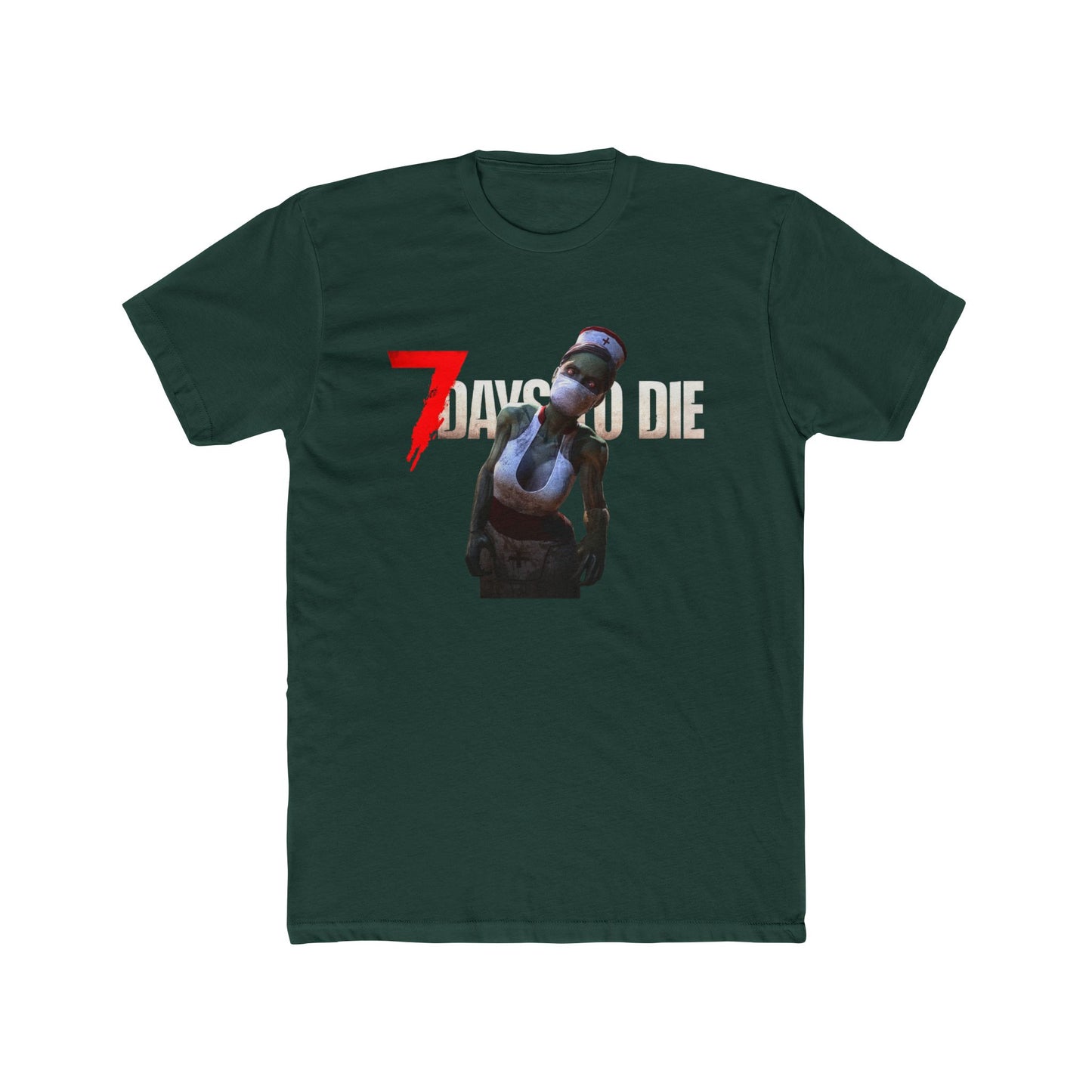 7 Days to Die Nurse Zombie Open World Game Cotton Tshirt