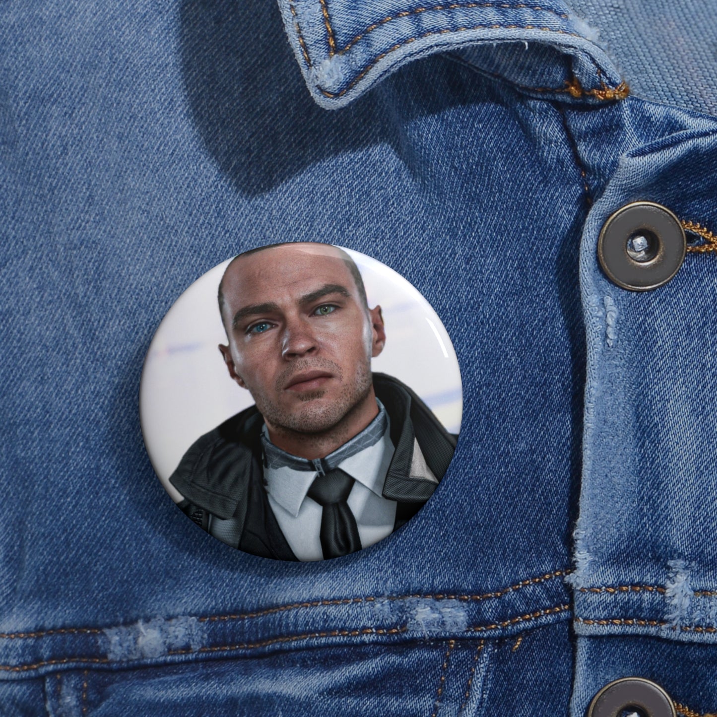 Detroit: Become Human Markus Handmade Round Badge Pin