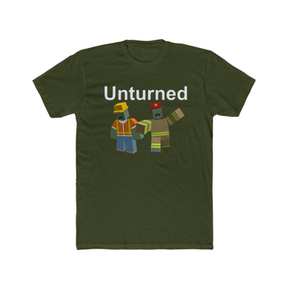 Unturned Video Game Survival Firefighter & Construction Zombies Cotton Tshirt