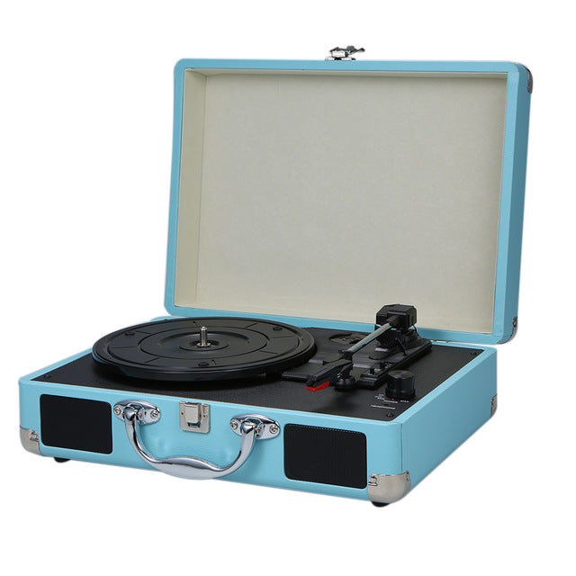 Vintage Portable Phonograph Turntables - Blue Available at 2Fast2See.co