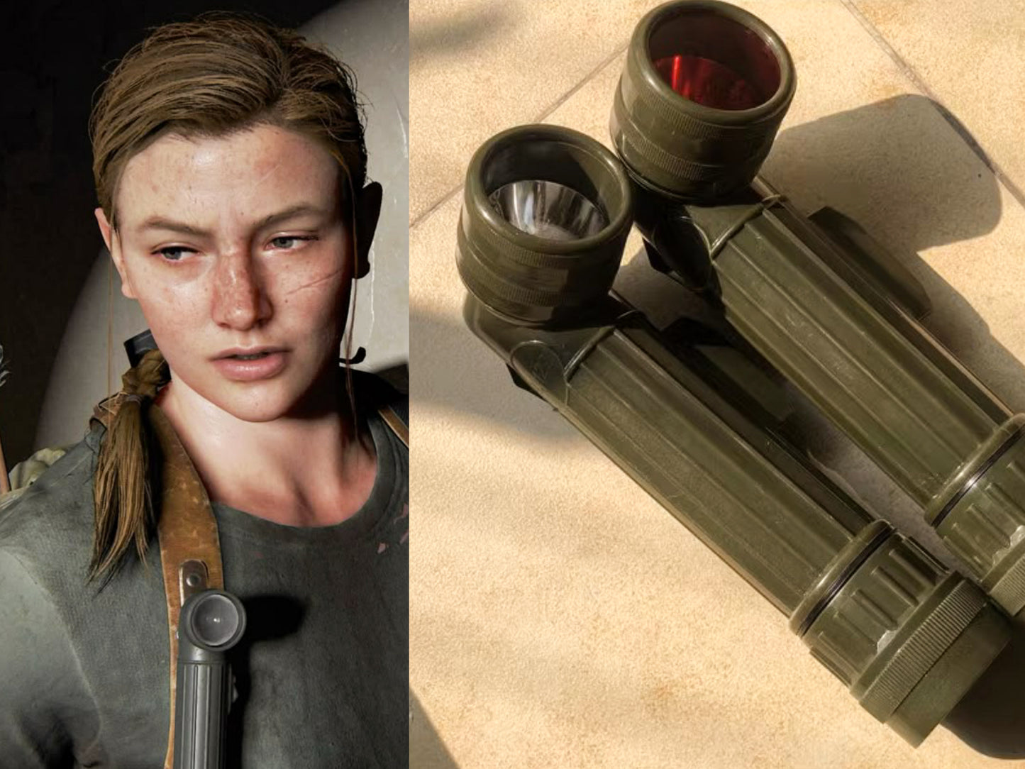 The Last of Us Abby's Flashlight Replica with Game Inspired Filters