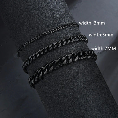 Casual Stainless Steel Bracelet Chain For Men Jewelry Gift - Available at 2Fast2See.co