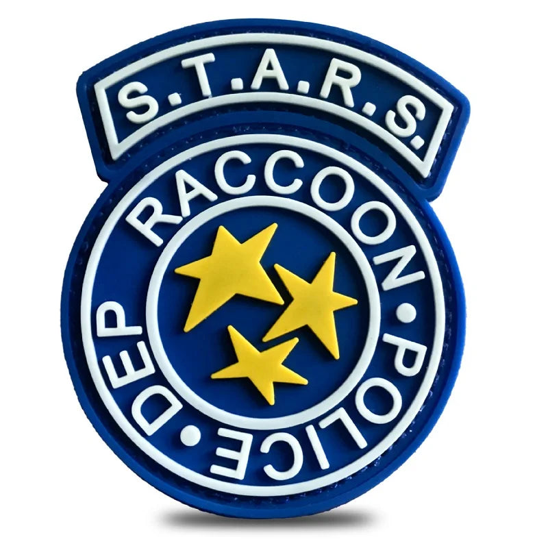 Resident Evil S.T.A.R.S. Raccoon City Dep. Rubber And Embroidery Patchs
