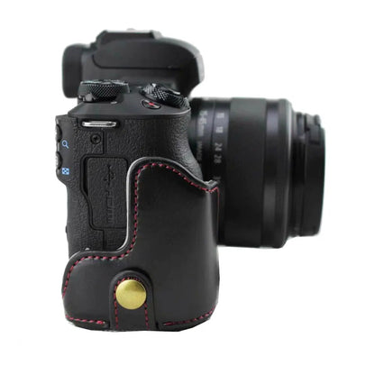 Leather Camera Case for Canon EOS M50 Mark II - Available at 2Fast2See.co