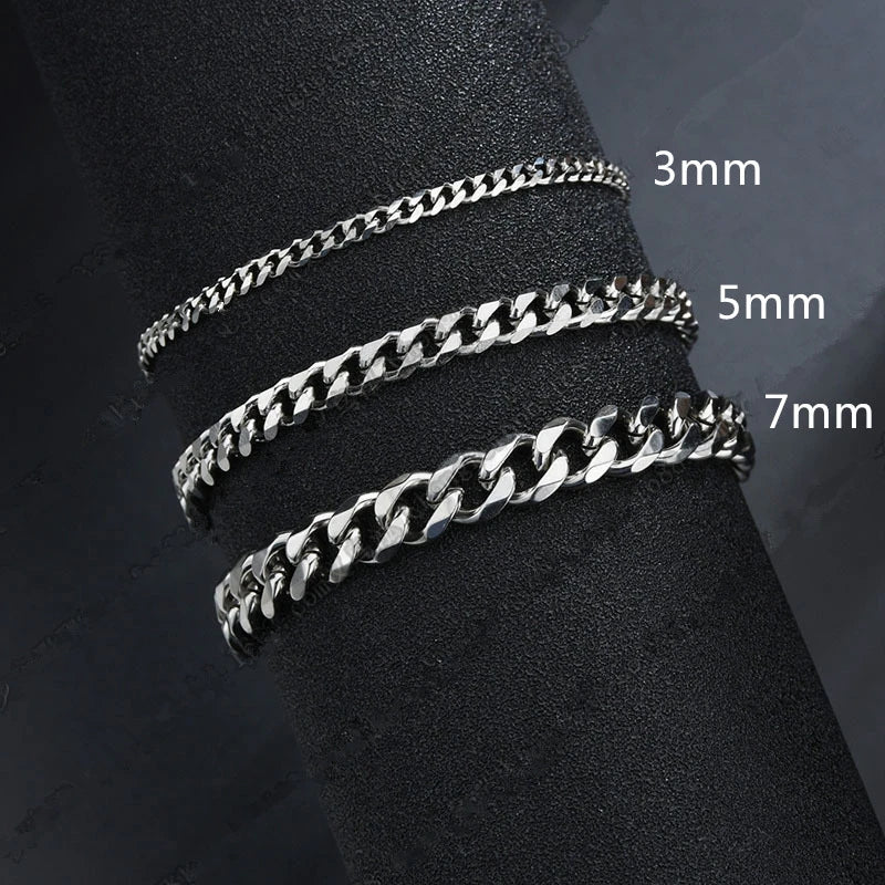 Casual Stainless Steel Bracelet Chain For Men Jewelry Gift - Available at 2Fast2See.co