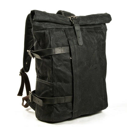 Vintage Khaki Outdoor & Mountaineering Backpack - Black Available at 2Fast2See.co