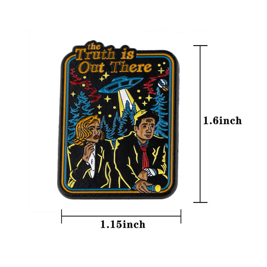 X Files The Truth Is Out There Enamel Pin - X Files The Truth Is Out There Enamel Pin Available at 2Fast2See.co