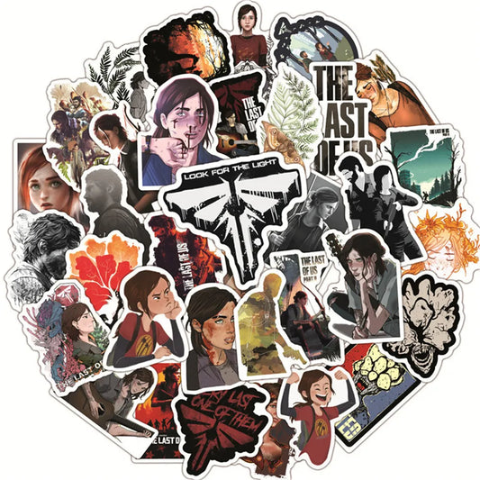 The Last of Us 50 Graffiti Stickers Set - 10PCS Available at 2Fast2See.co