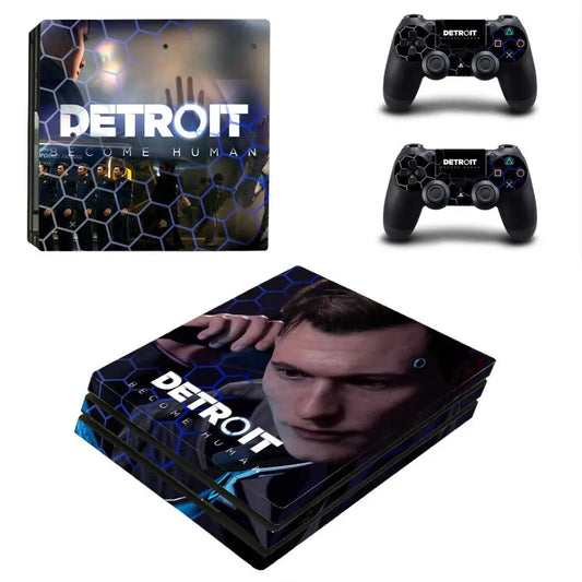 Detroit Become Human PS4 Pro Skin Sticker for Console & Controller