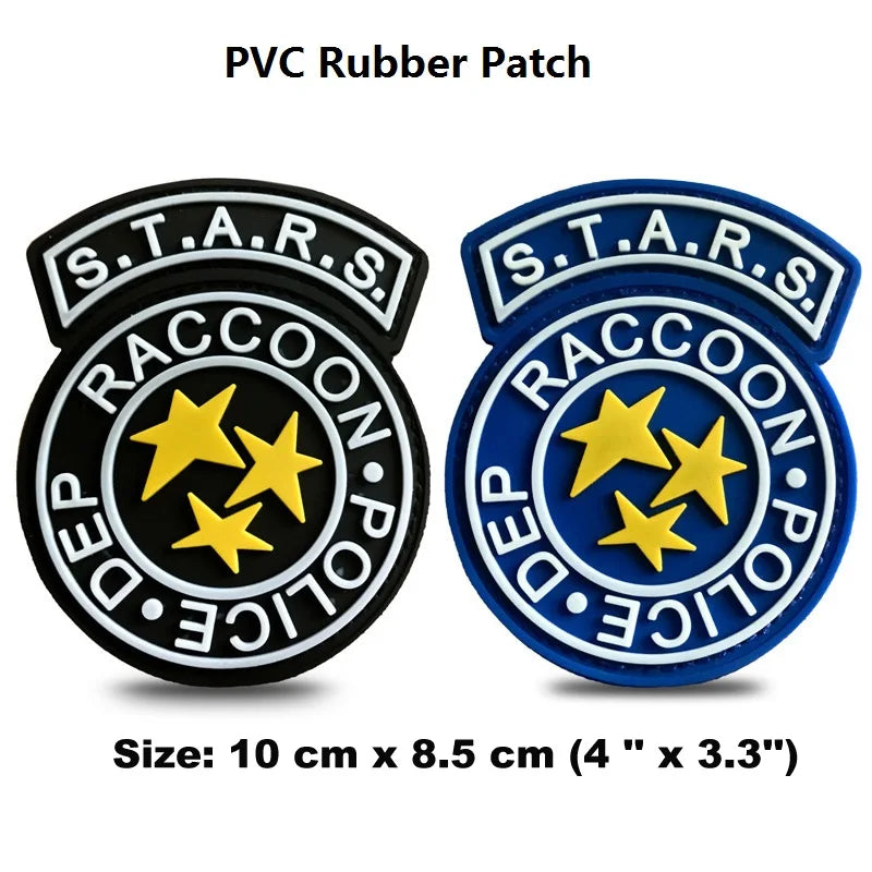 Resident Evil S.T.A.R.S. Raccoon City Dep. Rubber And Embroidery Patchs