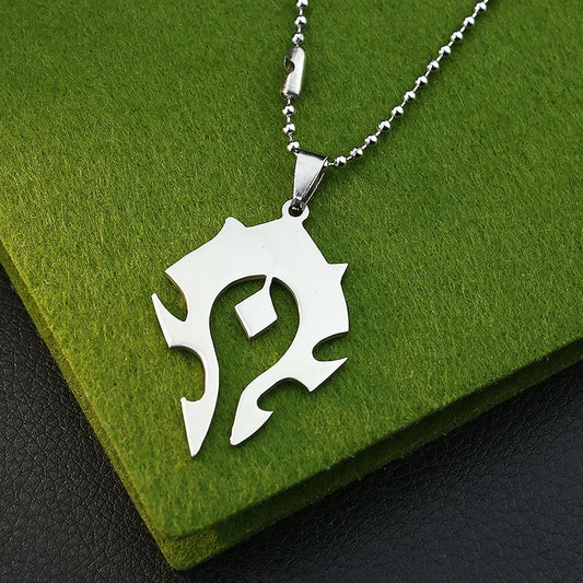 World Of Warcraft Stainless Steel Pendant Necklace - World Of Warcraft Stainless Steel Pendant Necklace Available at 2Fast2See.co