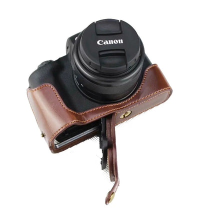 Leather Camera Case for Canon EOS M50 Mark II - Available at 2Fast2See.co