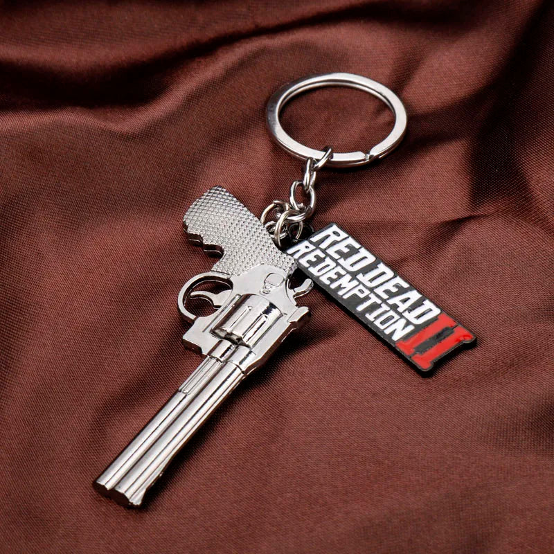 Red Dead Redemption 2 Revolver Metalic Keychain