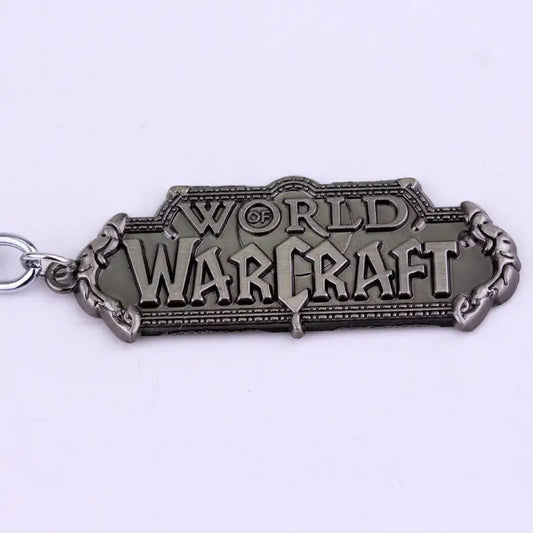 World Of Warcraft Keychain Engraved Logo Metal Keyring - Default Title Available at 2Fast2See.co