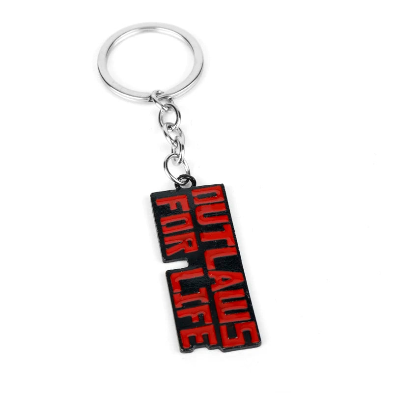 Red Dead Redemption II Outlaws for Life Metal Keychain