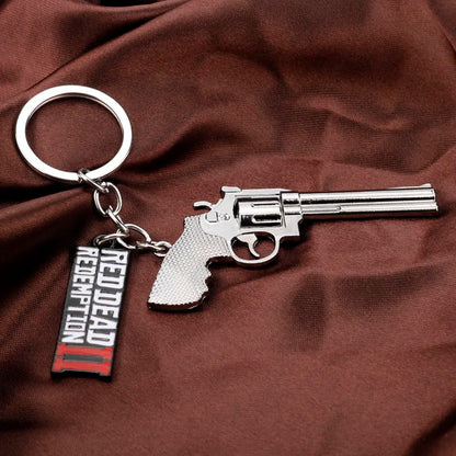 Red Dead Redemption 2 Revolver Metalic Keychain