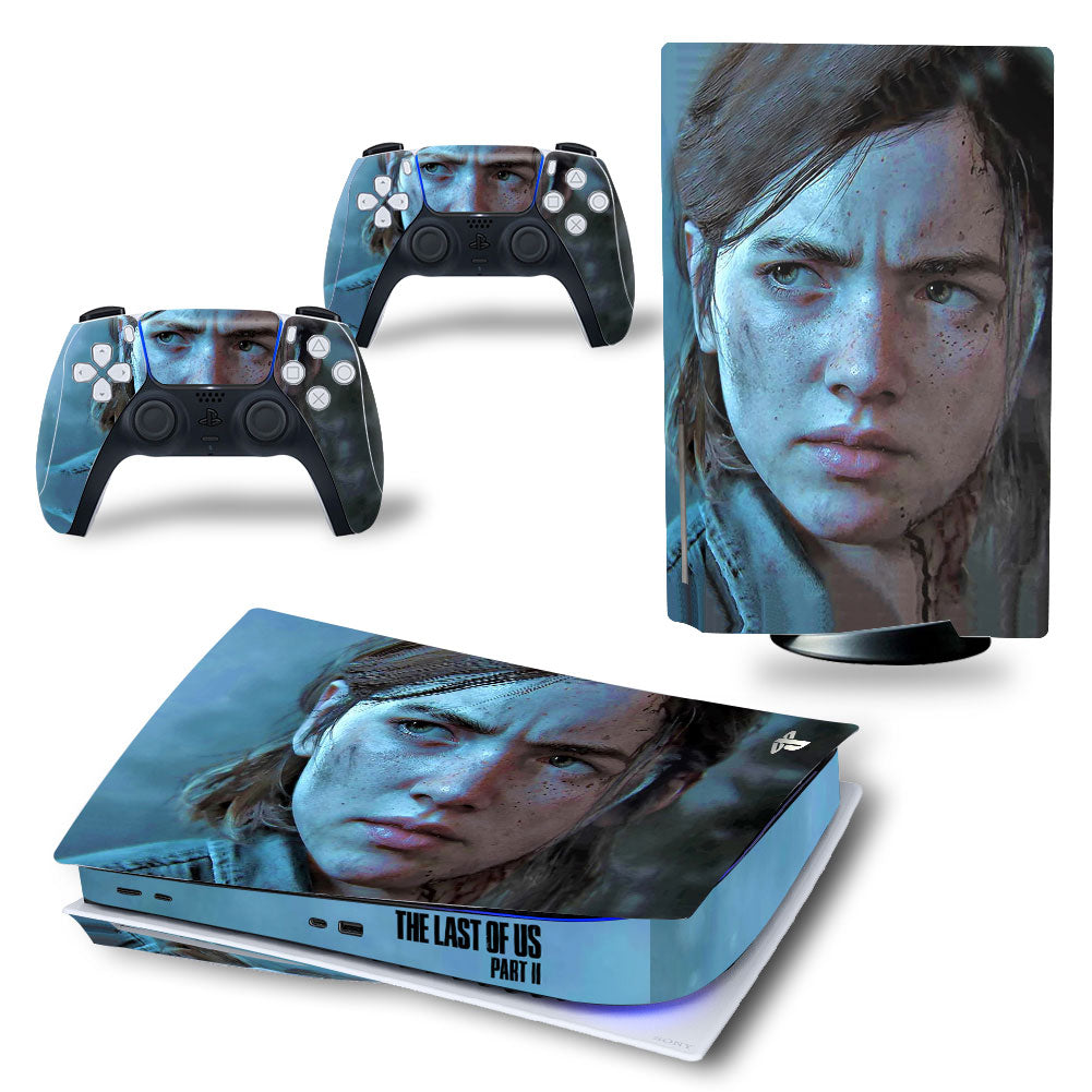 The Last of Us Part 2 Skin Sticker for PS5 Console and Controllers - Skin x 4 / Disc Edition Available at 2Fast2See.co