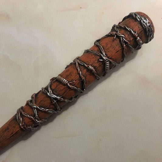 The Walking Dead Wooden Replica Negan 'Lucille Baseball Bat Barbed Wired Baseball Bat - Available at 2Fast2See.co