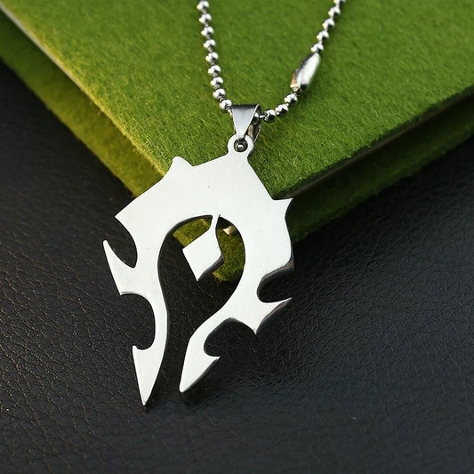 World Of Warcraft Stainless Steel Pendant Necklace