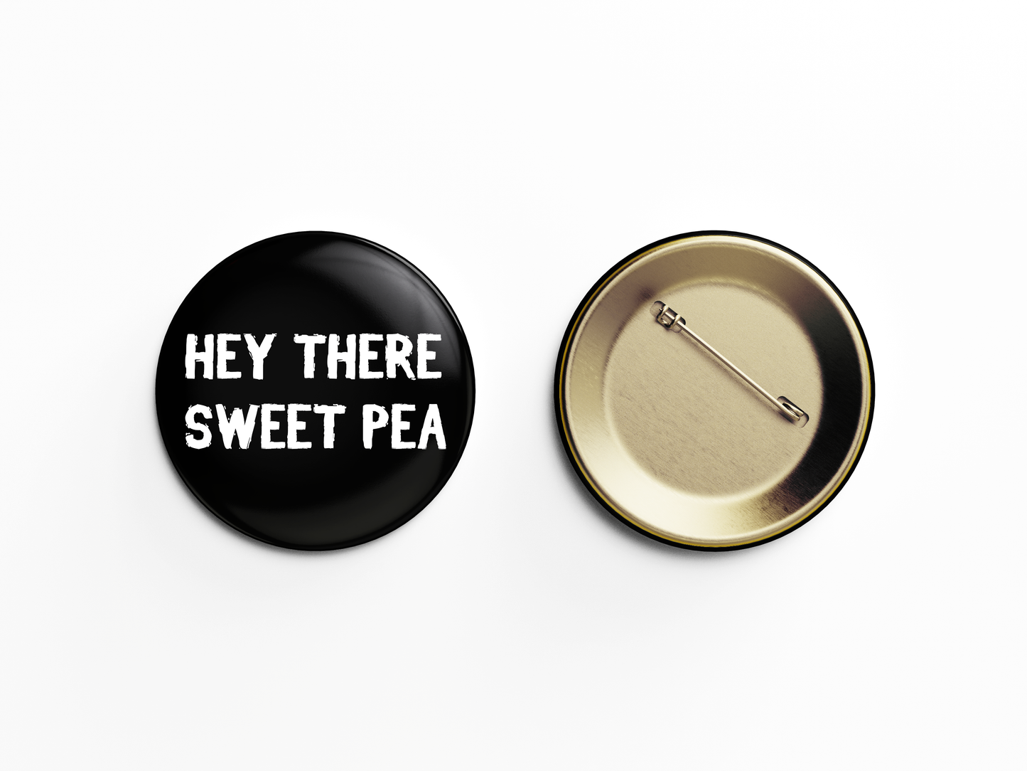 Telltale The Walking Dead Hey There Sweet Pea Handmade Round Badge