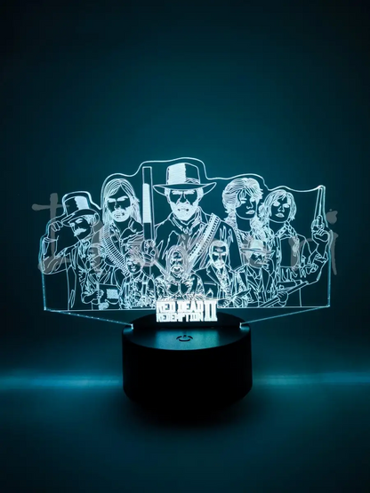 Red Dead Redemption 2 Characters 3D Acrylic Lamp