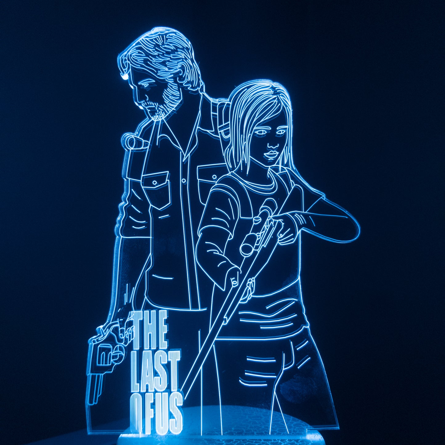 The Last of Us Joel & Ellie 3D Led Lamp - Available at 2Fast2See.co