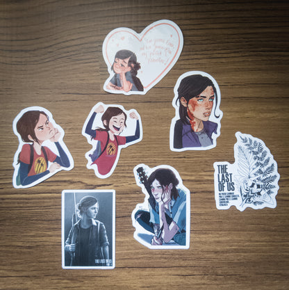 The Last of Us Part II Cartoonish & Aesthetic Stickers - Available at 2Fast2See.co