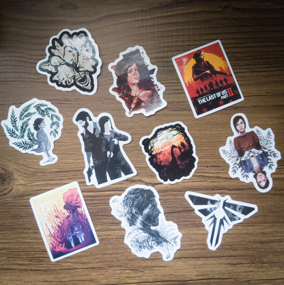 The Last of Us Part II Cartoonish & Aesthetic Stickers - Available at 2Fast2See.co