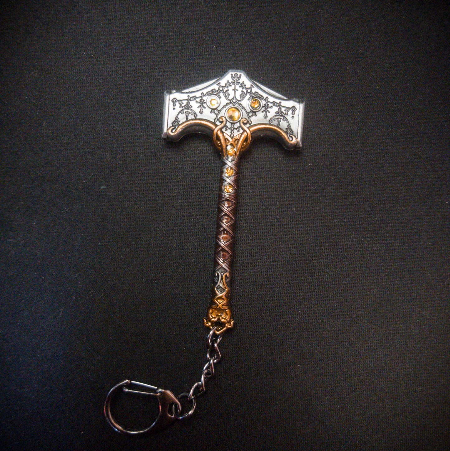 God of War Epic Thor's Hammer Very Detailed Keychain with Clasp