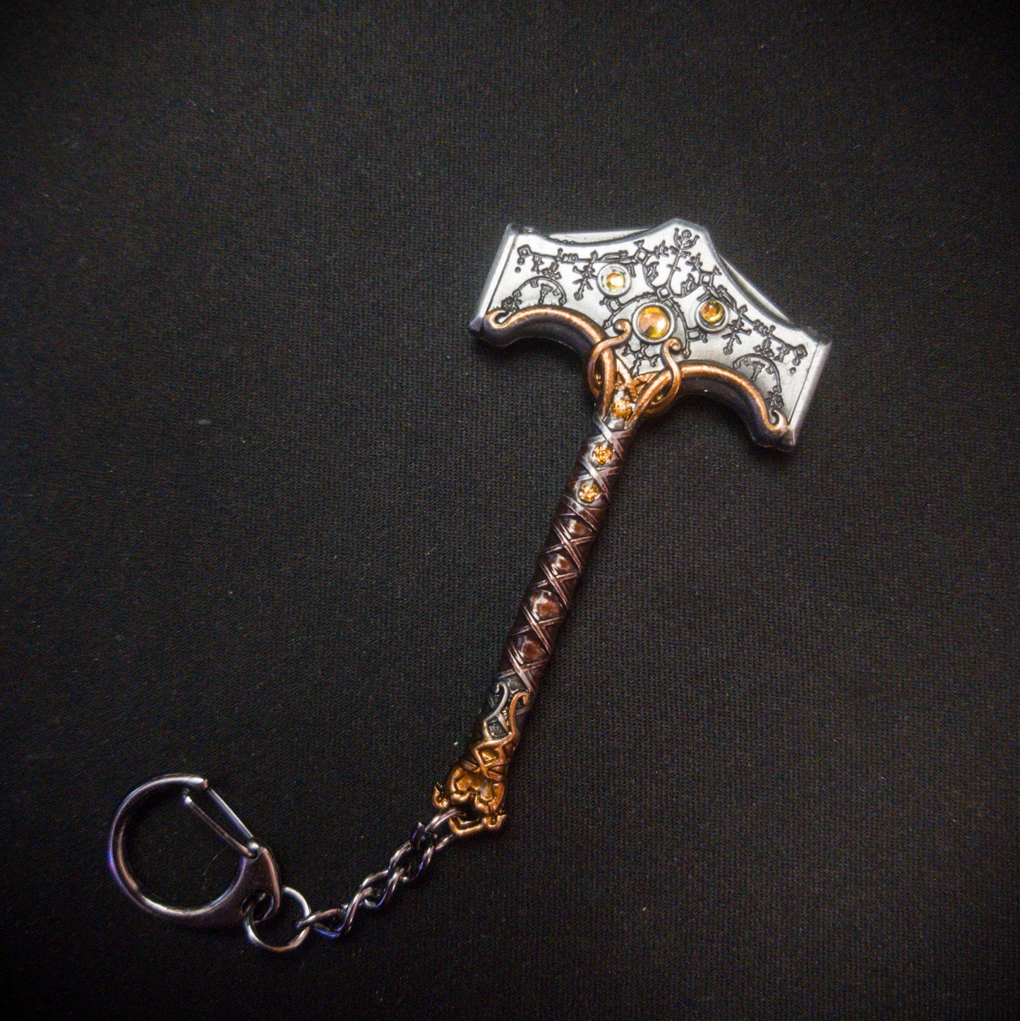 God of War Epic Thor's Hammer Very Detailed Keychain with Clasp