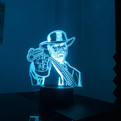 Red Dead Redemption 2 Arthur Morgan Acrylic 3D Lamp