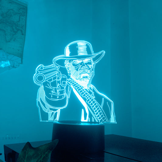 Red Dead Redemption 2 Arthur Morgan Acrylic 3D Lamp