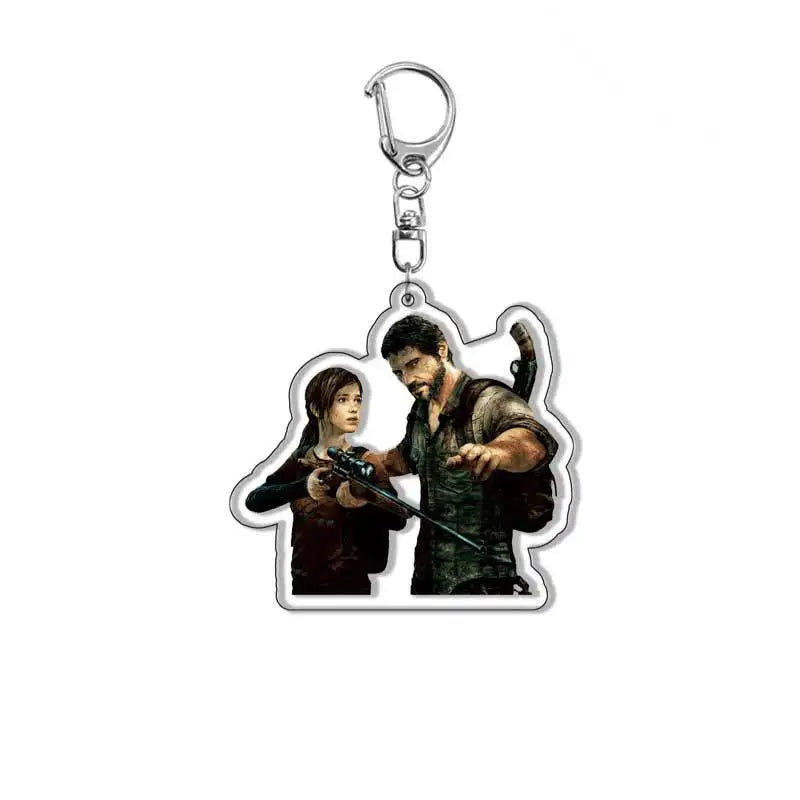 The Last of Us Keychain Badges - Joel & Ellie / About 8cm Available at 2Fast2See.co